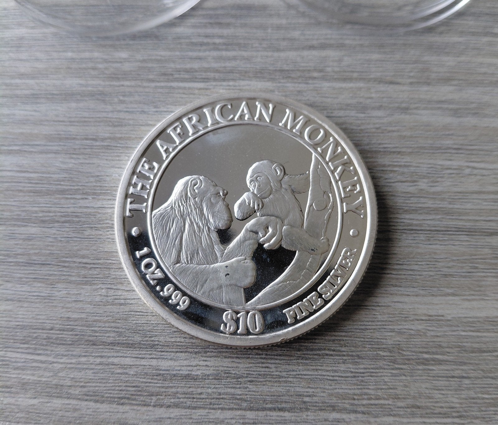 1999 Somalie Afrikaanse Aap Monkey 1 oz zilver 0.999, Ophalen of Verzenden, Zilver