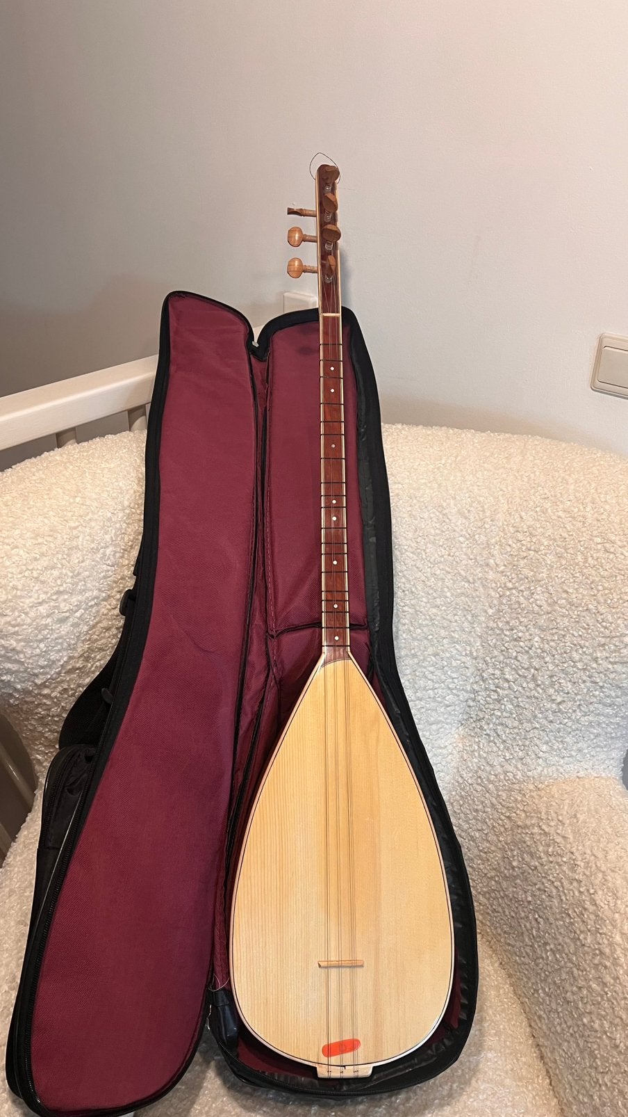 Oyma Dut Saz Bağlama 44 cm + 2 Uzun Sap Gratis, Muziek en Instrumenten, Ophalen, Zo goed als nieuw, Luit, Saz of Bouzouki