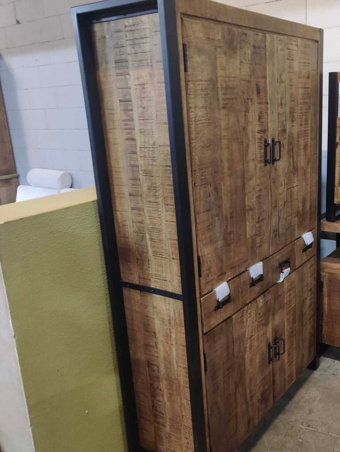 Wandkast mango 120 breed, Ophalen, Outletliving7@gmail.com, Nieuw, Minder dan 150 cm