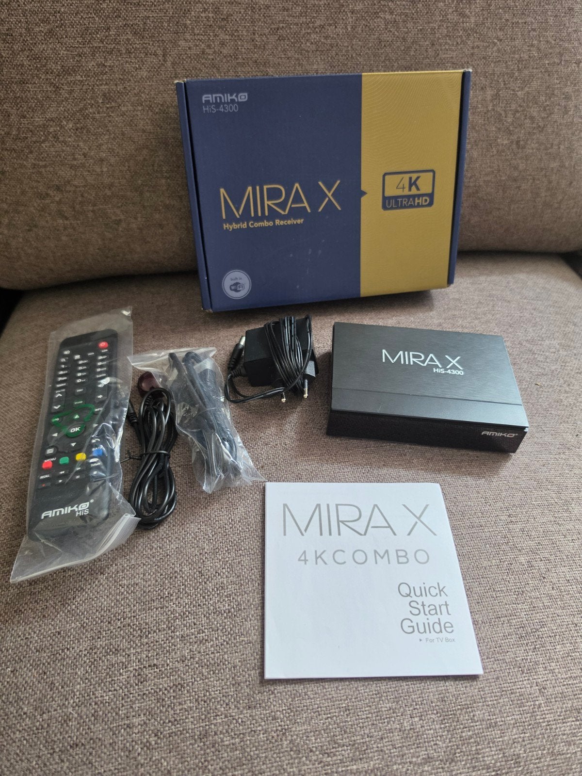 Amiko Mira X HIS-4300 4K UHD Hybride Combo Ontvanger, Ophalen of Verzenden, Zo goed als nieuw