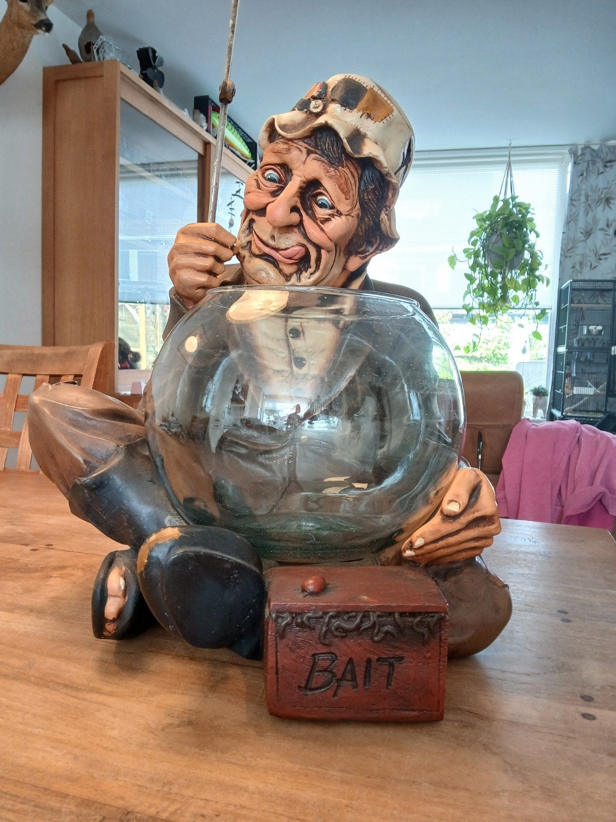 Bijzondere vissenkom, Ophalen, Leeg aquarium