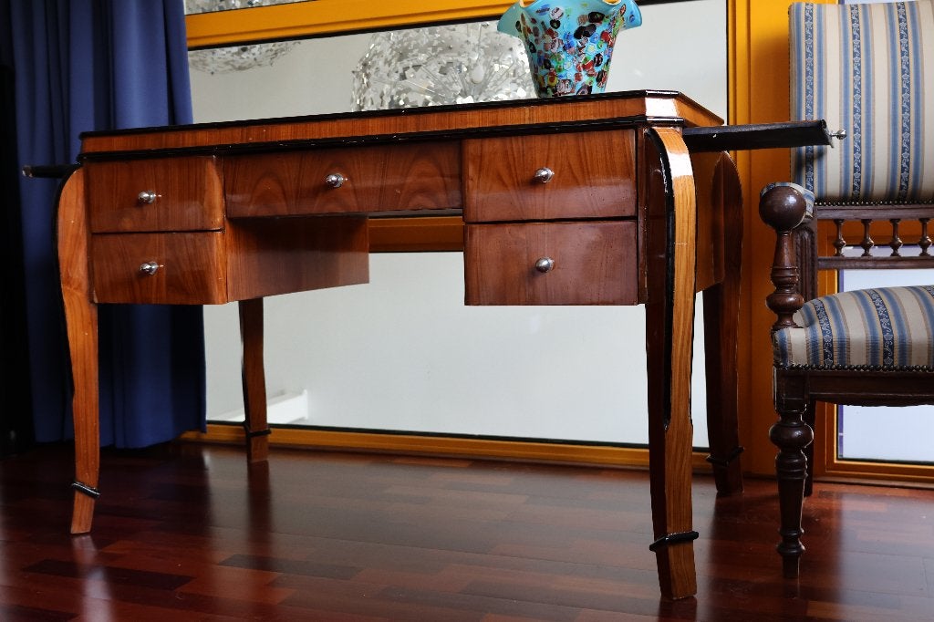 Bureau tafel hout, Ophalen