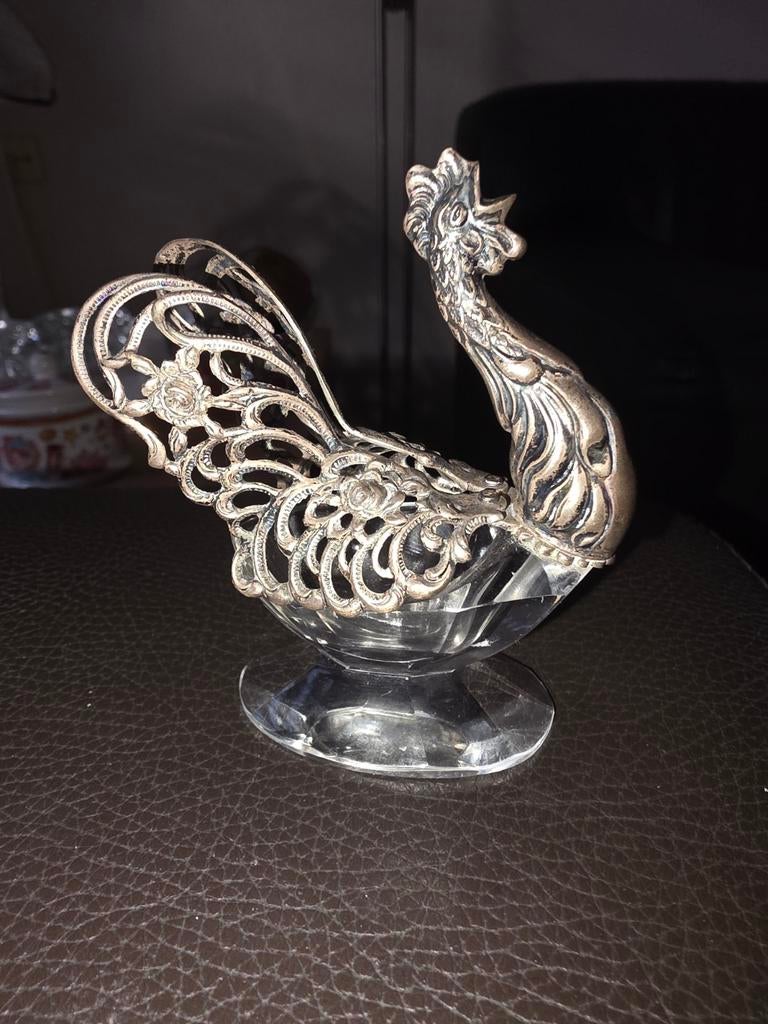 Zoutvaatje kip zilver, Ophalen of Verzenden