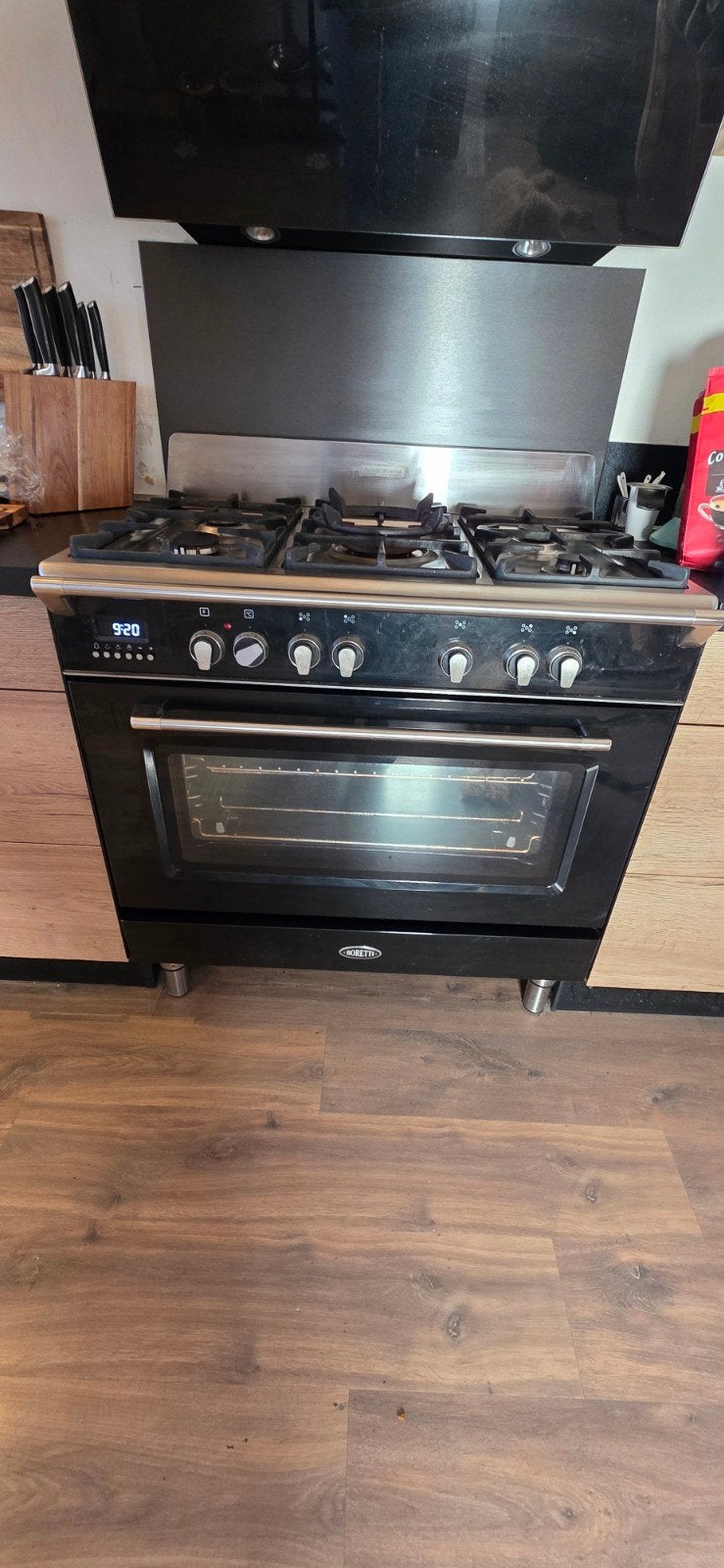 Boretti gasfornuis met oven - 5 jaar oud, Ophalen, Gebruikt, 60 cm of meer, Gas