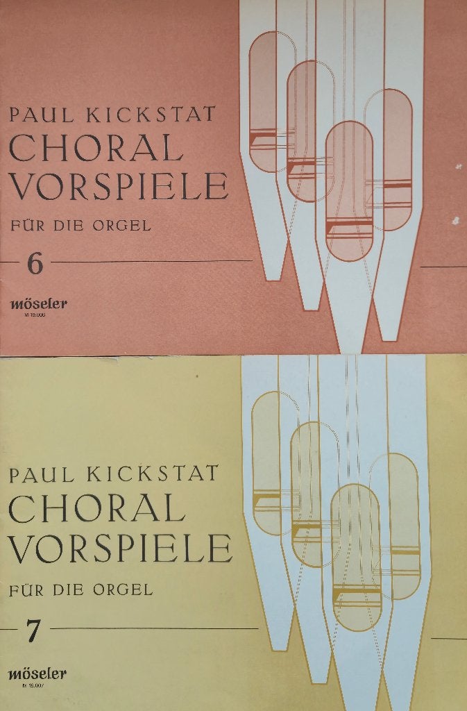 Paul Kickstat Twee bundels koraalvoorspelen voor orgel, Orgel, Gebruikt, Ophalen of Verzenden, Religie en Gospel