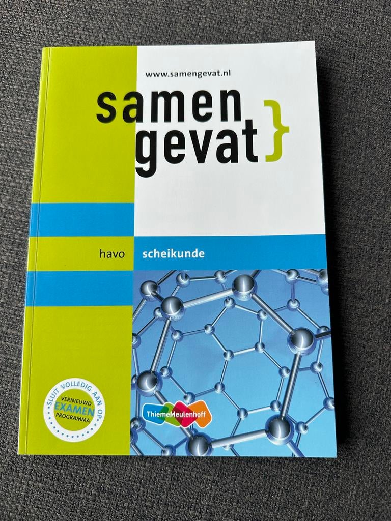 Samengevat havo scheikunde, Boeken, Schoolboeken, Zo goed als nieuw, Scheikunde, HAVO, Ophalen of Verzenden