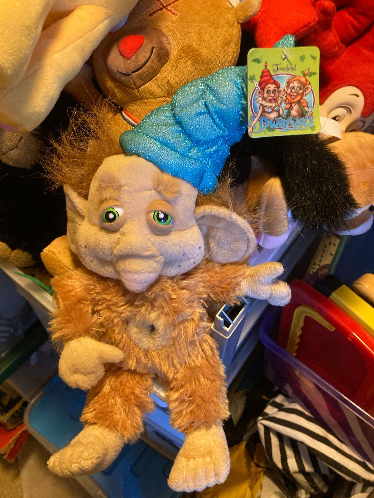 Toverland Dwerg Knuffel met Label - Zo goed als nieuw, Overige merken, Overige karakters, Overige typen, Ophalen of Verzenden
