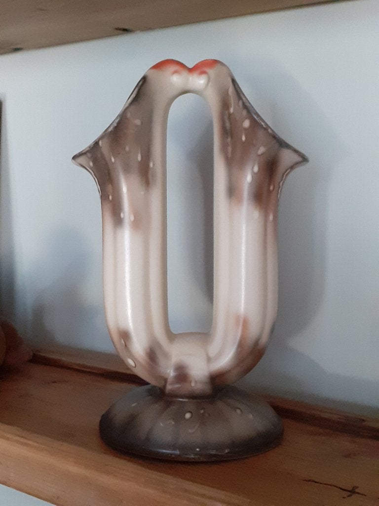 Art Deco Lusvaas Faïencerie de Thulin Model 3622 Ca. 1930, Ophalen of Verzenden