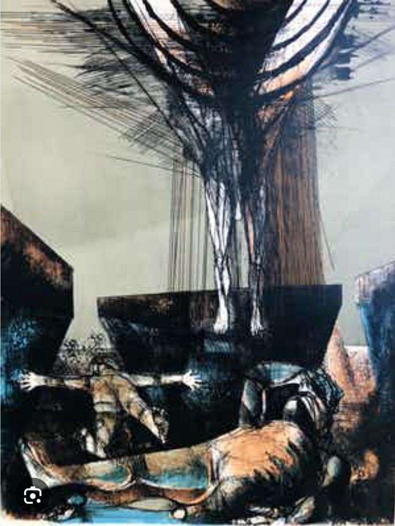 Aat Verhoog - Verrijzenis (1965) - Lithografie, Antiek en Kunst, Ophalen of Verzenden