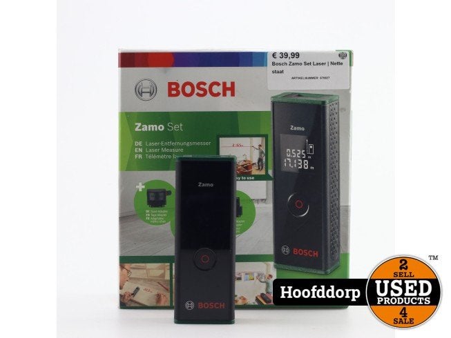 Bosch Zamo Set Laser | Nette staat, Bosch, Zo goed als nieuw, Support@bosch.com, Robert Bosch GmbH
Robert-Bosch-Platz 1
70839 Gerlingen-SchillerhÃ¶he
Germany