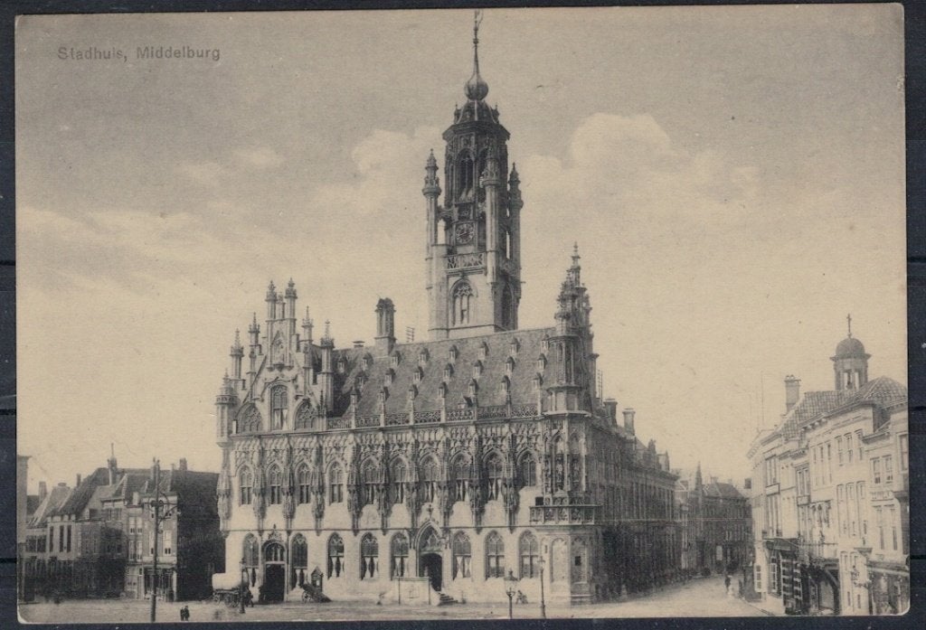 B1443 Ansicht Middelburg, Verzenden, Voor 1920, Gelopen, Zeeland