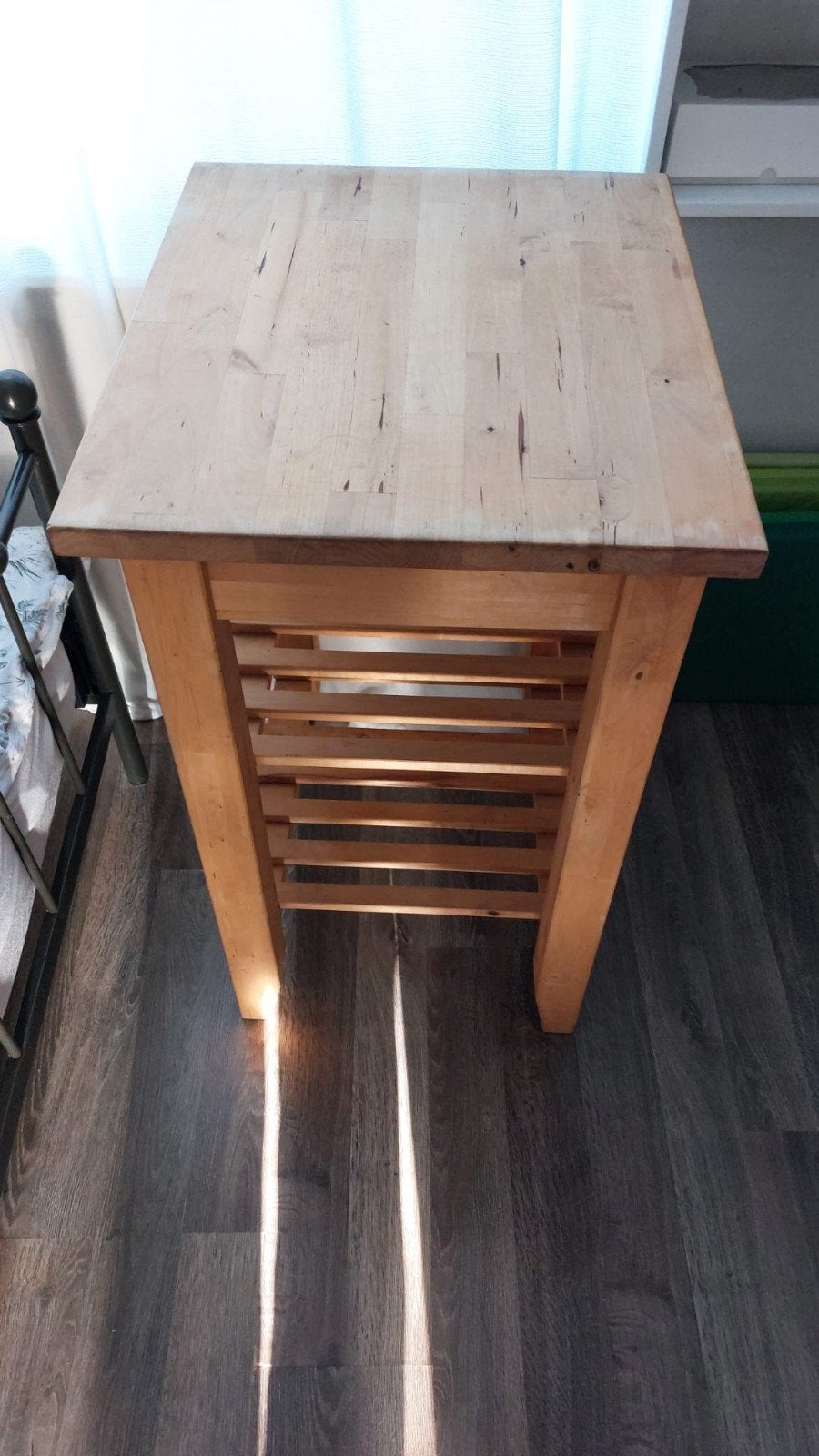 IKEA Bekväm Keukentrolley / Bijzettafel, Gebruikt, 50 tot 100 cm, Rechthoekig, Overige houtsoorten