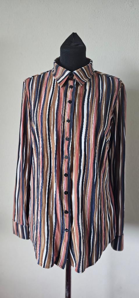 gekleurde travelstof blouse  Studio Anneloes maat L (30525), Ophalen of Verzenden, Zo goed als nieuw, Maat 42/44 (L)