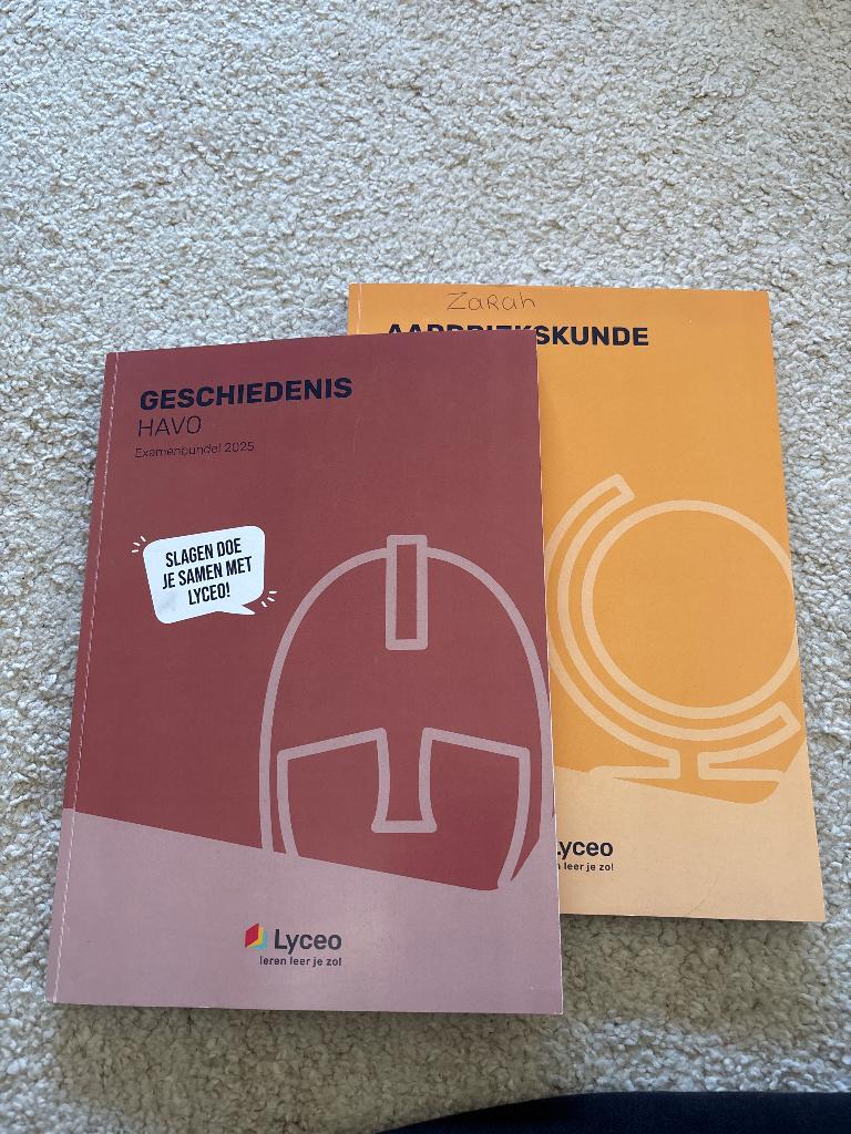 examenbundel Lyceo Aardrijksunde en Geschiedenis, Ophalen, Zo goed als nieuw, HAVO, Geschiedenis