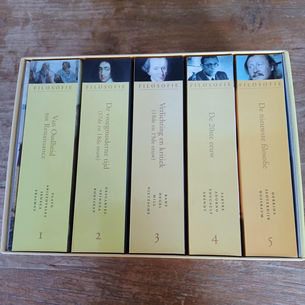 5 Filosofieboeken: Van Oudheid tot Nieuwste Filosofie, Ophalen of Verzenden