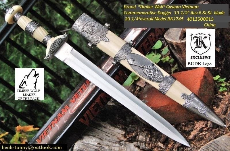 T.k.a. Vietnam Herdenkings Dagger., Ophalen of Verzenden, Overige soorten, Amerika, Mes of Dolk