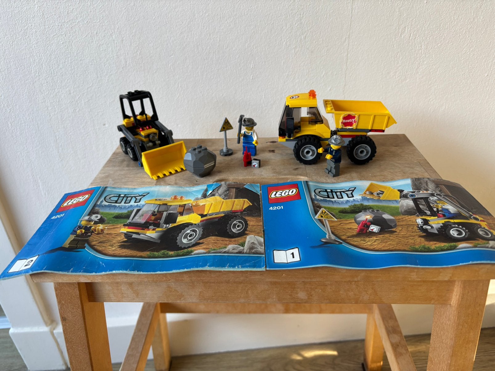 Lego city 4201 mijnbouw kiepwagen en bobcat, Ophalen of Verzenden, Gebruikt