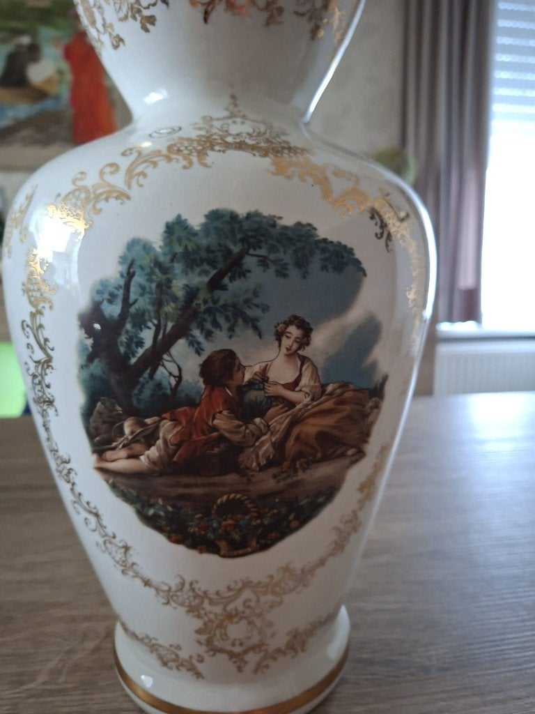 Vaas (Retro), Huis en Inrichting, Woonaccessoires | Vazen, Ophalen, Meerkleurig, 30 cm, Zo goed als nieuw