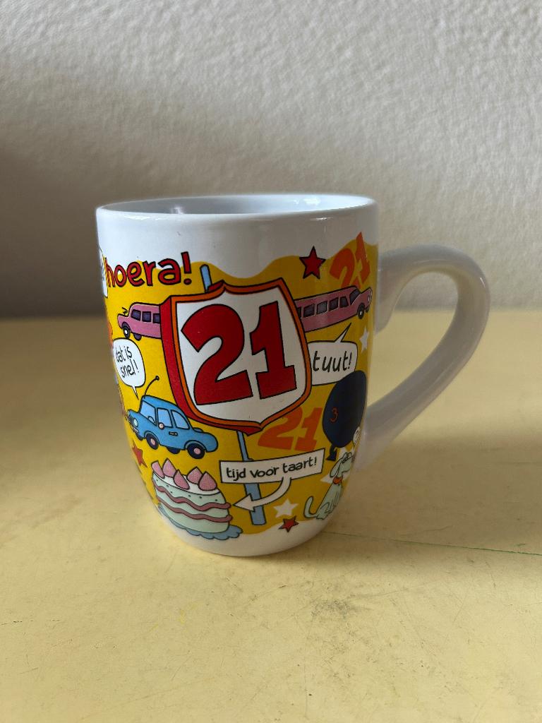 Cartoonmok 21 jaar, Ophalen of Verzenden, Zo goed als nieuw, Versiering, Verjaardag