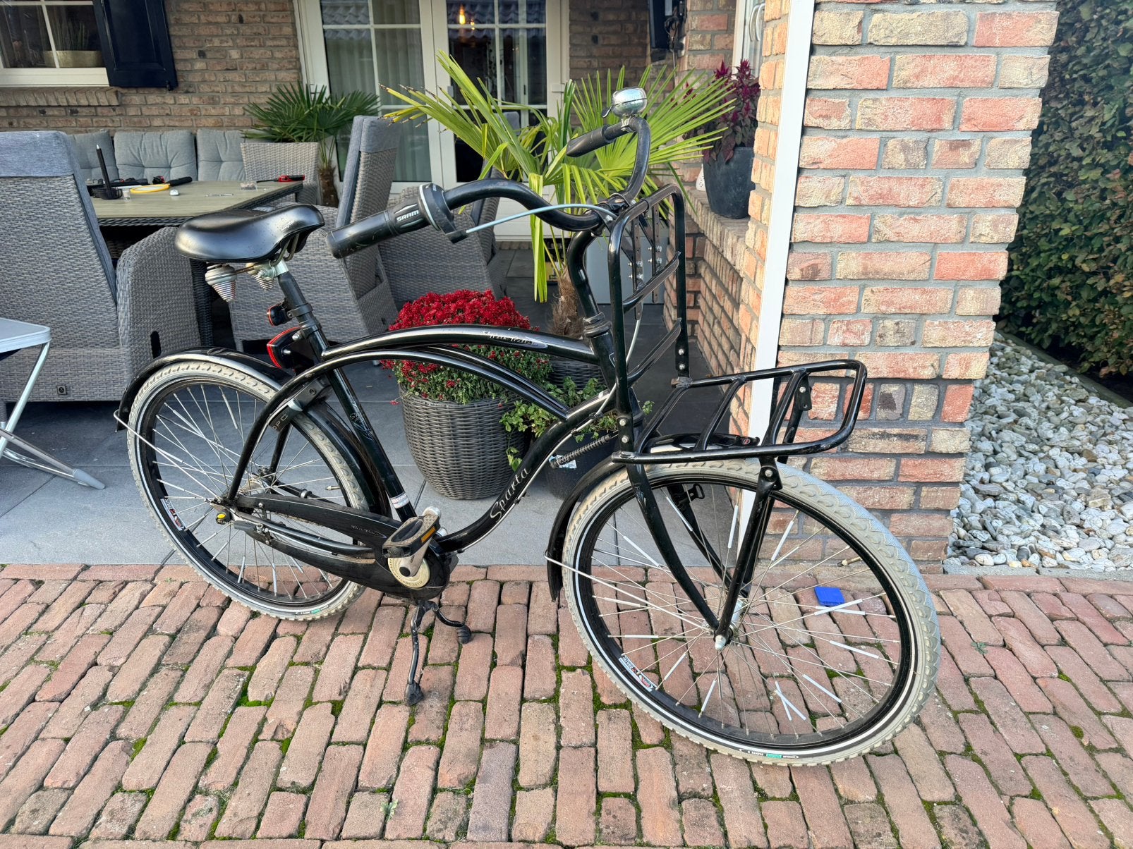 26 inch sparta beach cruiser jongens fiets herenfiets, Fietsen en Brommers, Terugtraprem, Gebruikt, Versnellingen, Ophalen