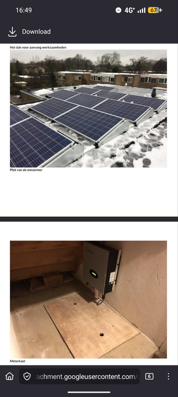11x Trina Solar Poly 270Wp Growatt 2500MTL(-S), Doe-het-zelf en Verbouw, Zonnepanelen en Toebehoren, Ophalen, Gebruikt, Compleet systeem