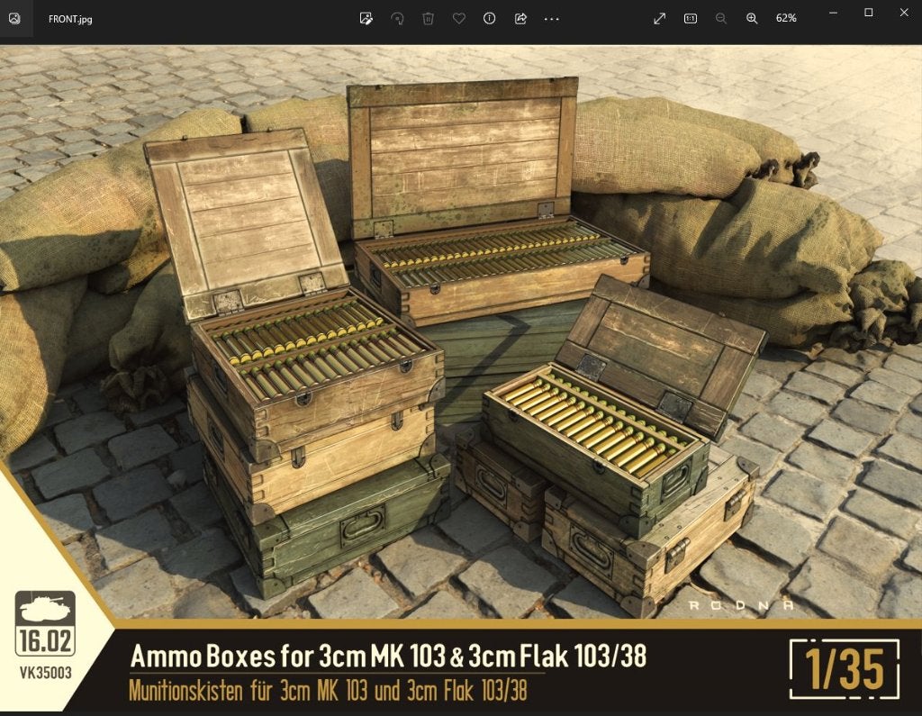 H-732,16.02 Michael Baldeweg 1-35,NO,VK-35003,Ammo Boxes for, Ophalen of Verzenden, Nieuw, 1:35 tot 1:50