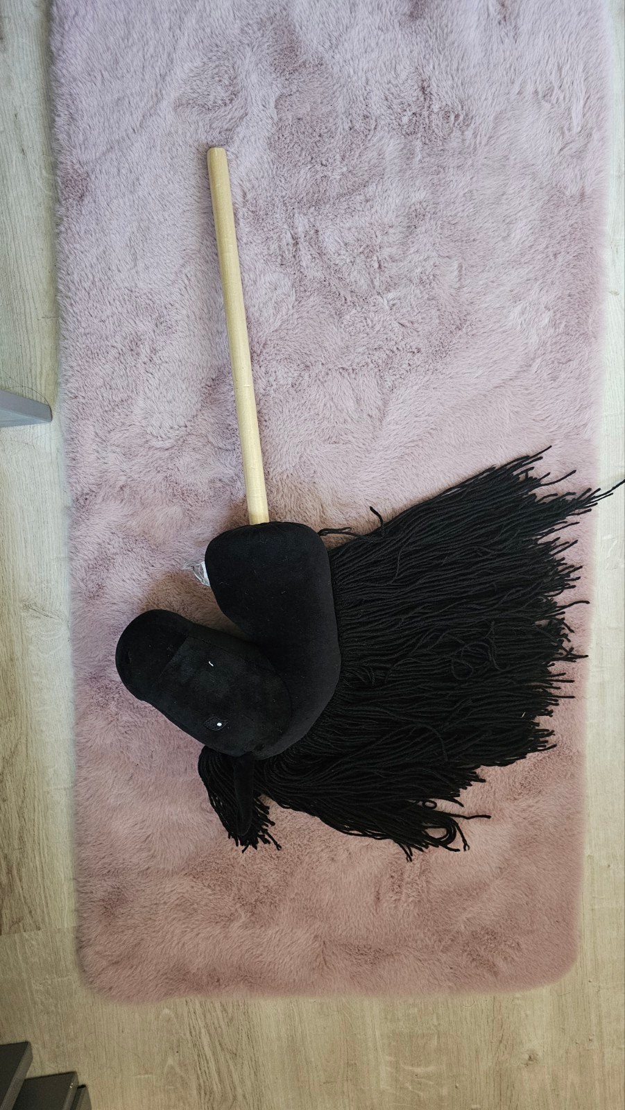 Hobby Horse Zwart - Speelgoed Paard op Stok, Ophalen, Zo goed als nieuw, Jongen of Meisje