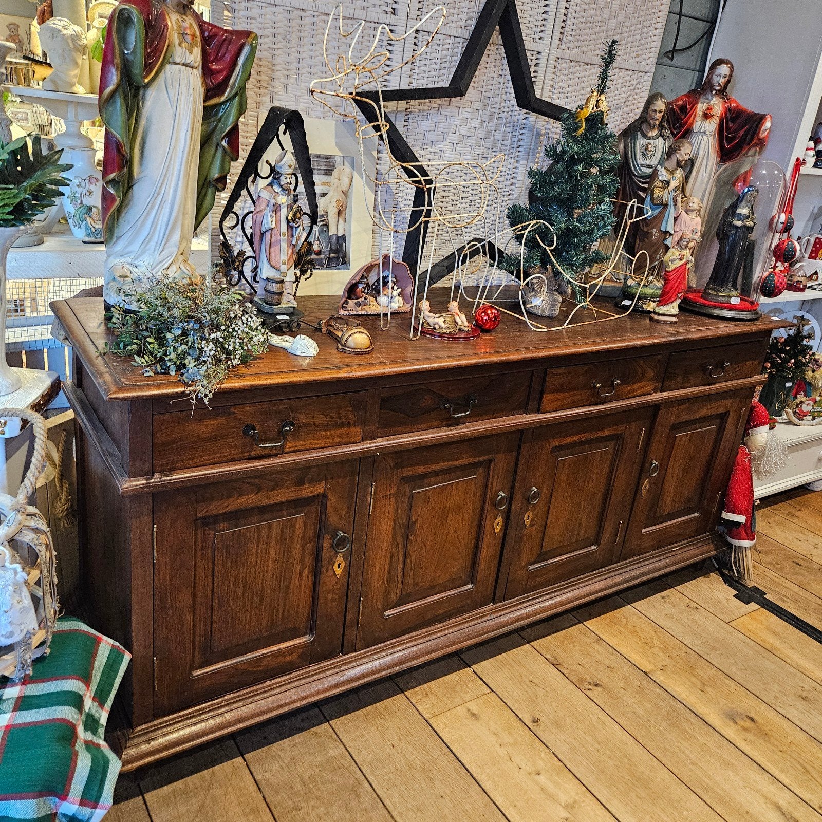 Koloniaal Dressoir - Massief Hout, Ophalen