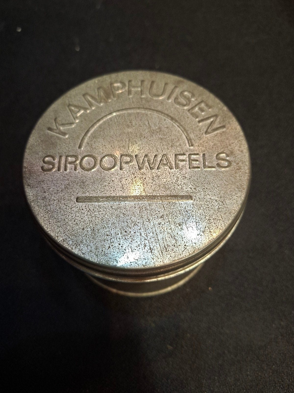 Kamphuisen Siroopwafels blik - 10x8cm, Verzamelen, Ophalen of Verzenden, Gebruikt, Koek(jes), Overige merken