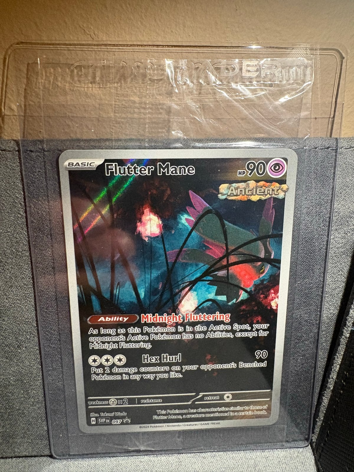 Flutter Mane SVP EN 097 Sealed, Ophalen of Verzenden, Zo goed als nieuw, Losse kaart, Foil