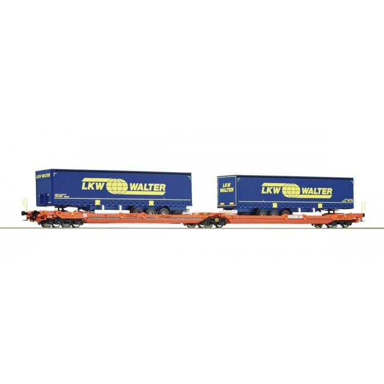 Roco 77393 Doppeltaschen-Gelenkwagen Wascosa "LKW Walter" H0, Gelijkstroom, Info@moba.cc, Roco, Modelleisenbahn GmbH