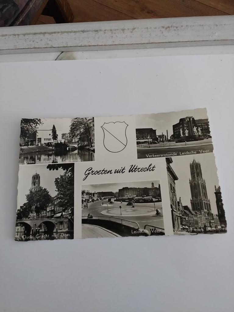 GROETEN UIT  UTRECHT. 1958, Verzamelen, Ansichtkaarten | Nederland, Ophalen of Verzenden, 1940 tot 1960, Utrecht