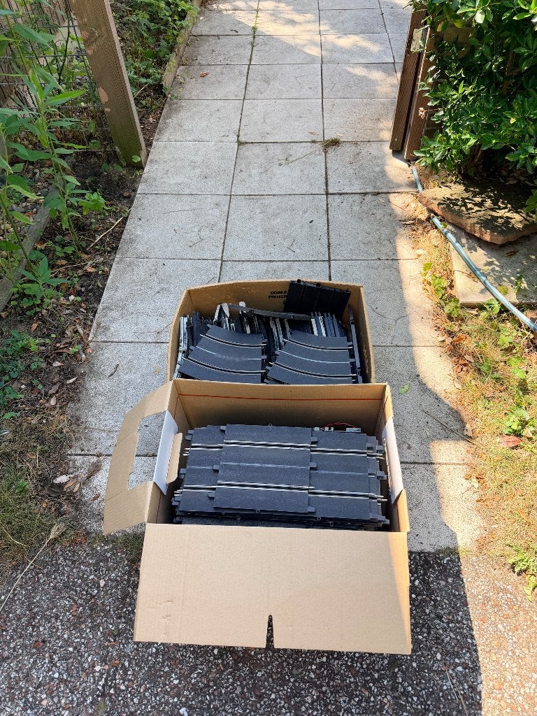 Gratis! Fleischmann racebaan stukken, Ophalen, Fleischmann, Elektrisch, Racebaan