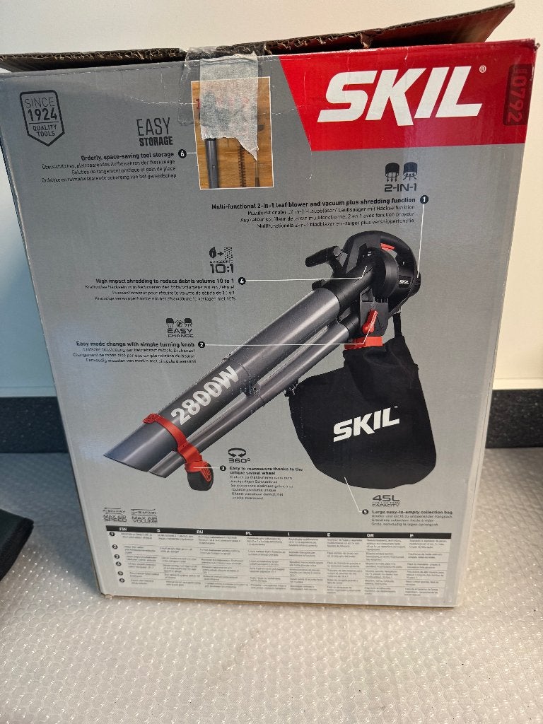 Skil Bladblazer en zuiger, Handgedragen, Ophalen of Verzenden, Met opvangzak, Elektrisch