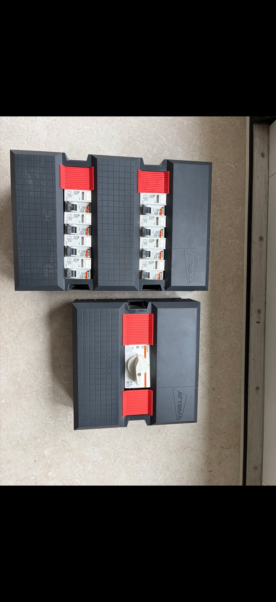 Attema Groepenkast met Installatieautomaten, Hoofdschakelaar, Ophalen of Verzenden, Gebruikt, Attema, Groepenkast