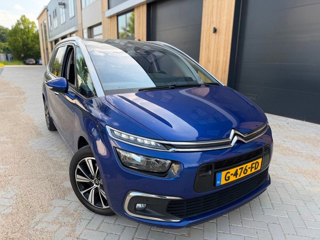 Citroen Grand C4 Picasso 2.0 BlueHDi 7P Shine (bj 2017) AUTO, Auto's, Citroën, Gebruikt, 4 cilinders, 150 pk, Blauw