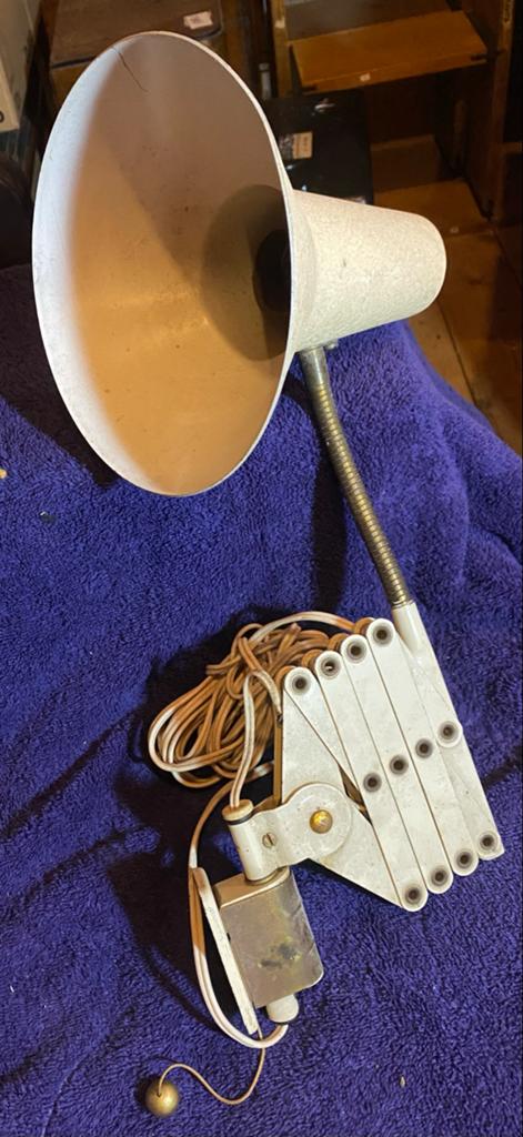 Vintage Hala Zeist Schaarlamp Jaren '60 - Lichte Opknapper, Ophalen of Verzenden
