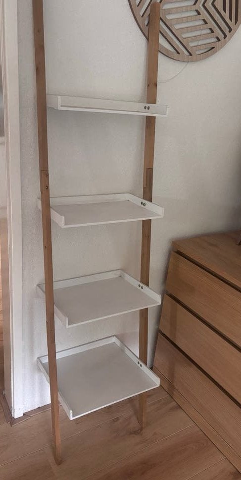 Zwevend wandrek met verspringende planken - 167x43 cm, Ophalen, Gebruikt