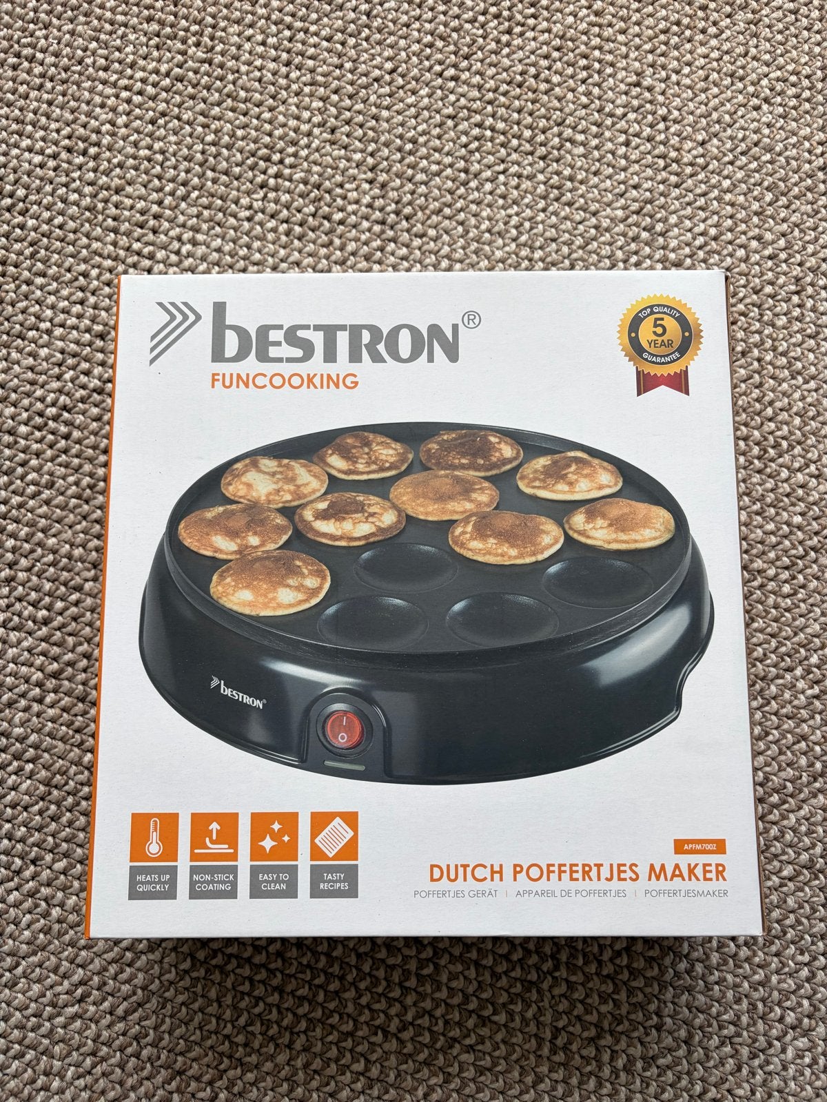 Bestron Poffertjesmaker - Nieuw in doos, Ophalen of Verzenden, Nieuw