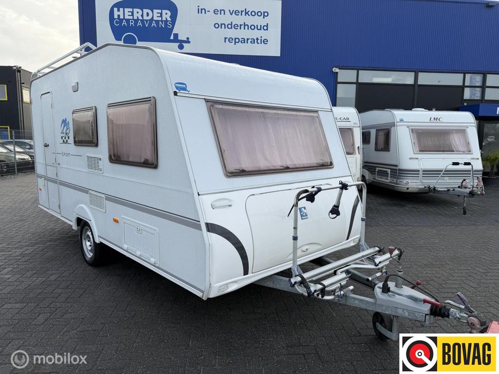 Knaus Sport 420 Voortent + Luifel Bouwjaar 2006, Vast bed, Bedrijf, 750 - 1000 kg, 6 tot 7 meter