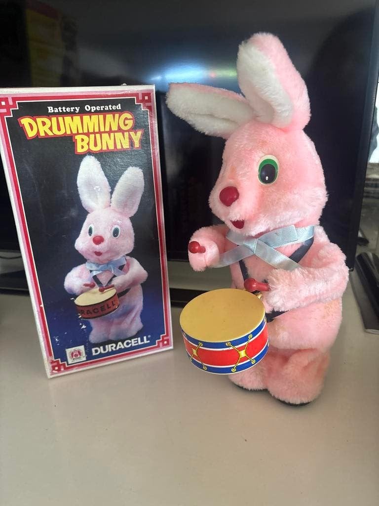 Vintage Duracell Drumming Bunny - Werkend met doos, Ophalen of Verzenden, Gebruikt, Jongen of Meisje