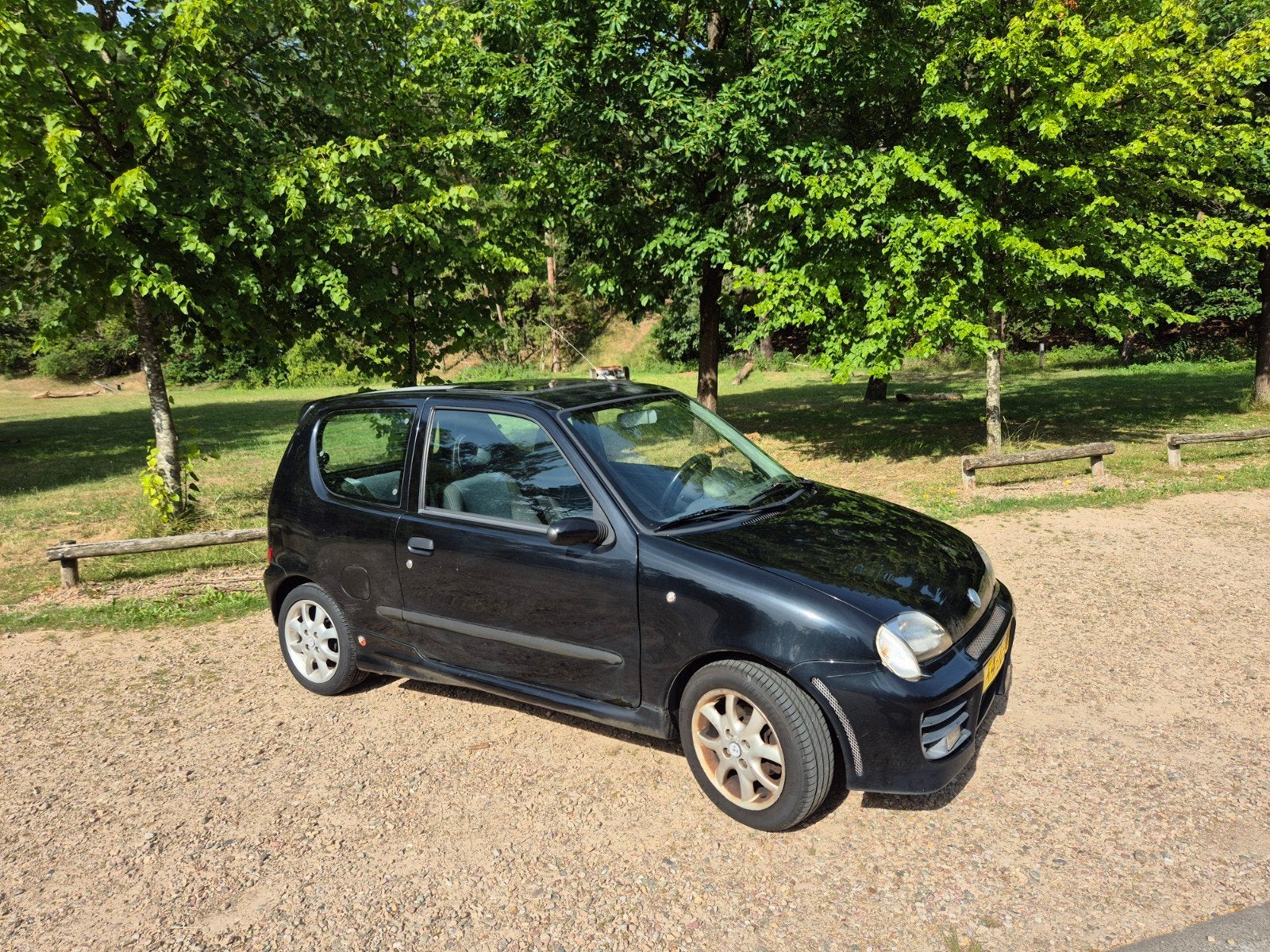 Fiat Seicento Sporting Abarth 1.1 2002 Zwart, Voorwielaandrijving, 15 km/l, Zwart, Origineel Nederlands