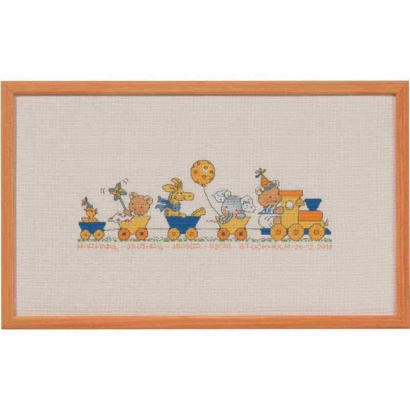 Borduurpakket happy friends 122421, Geen, Geen, Nieuw, Ophalen of Verzenden