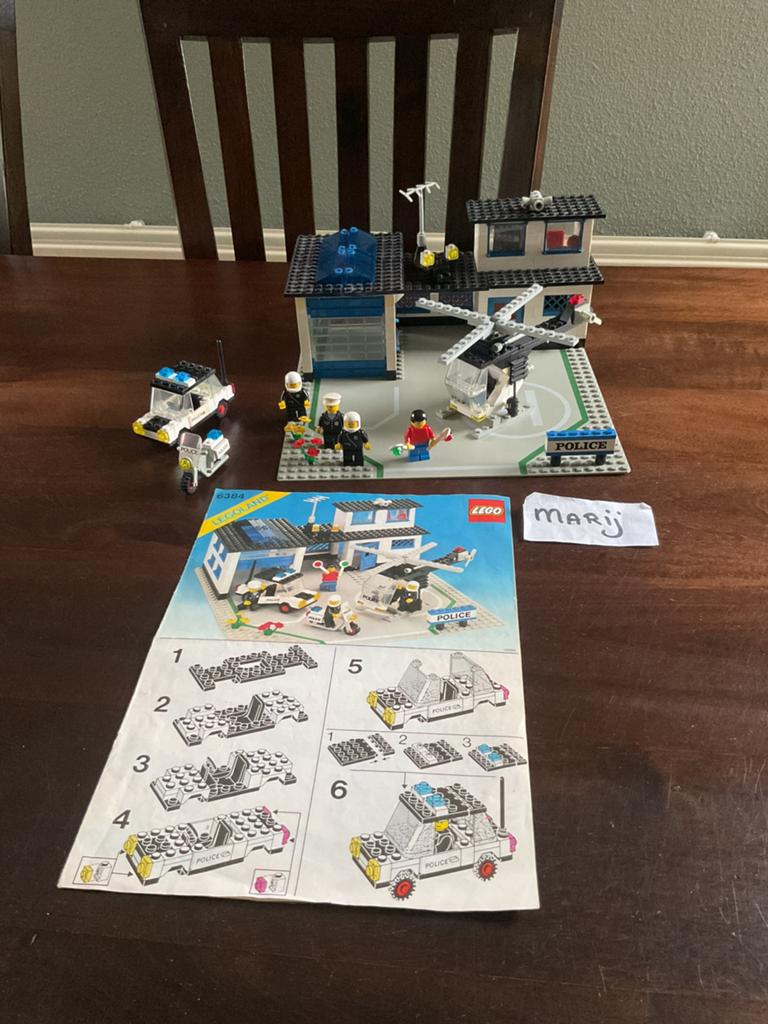 Lego 6384 Legoland politiebureau, Gebruikt, Lego, Compleet, Ophalen of Verzenden
