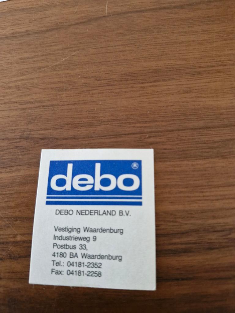 7583 Debo Nederland B.V. Sticker - Waardenburg, Ophalen of Verzenden, Nieuw, Bedrijf of Vereniging