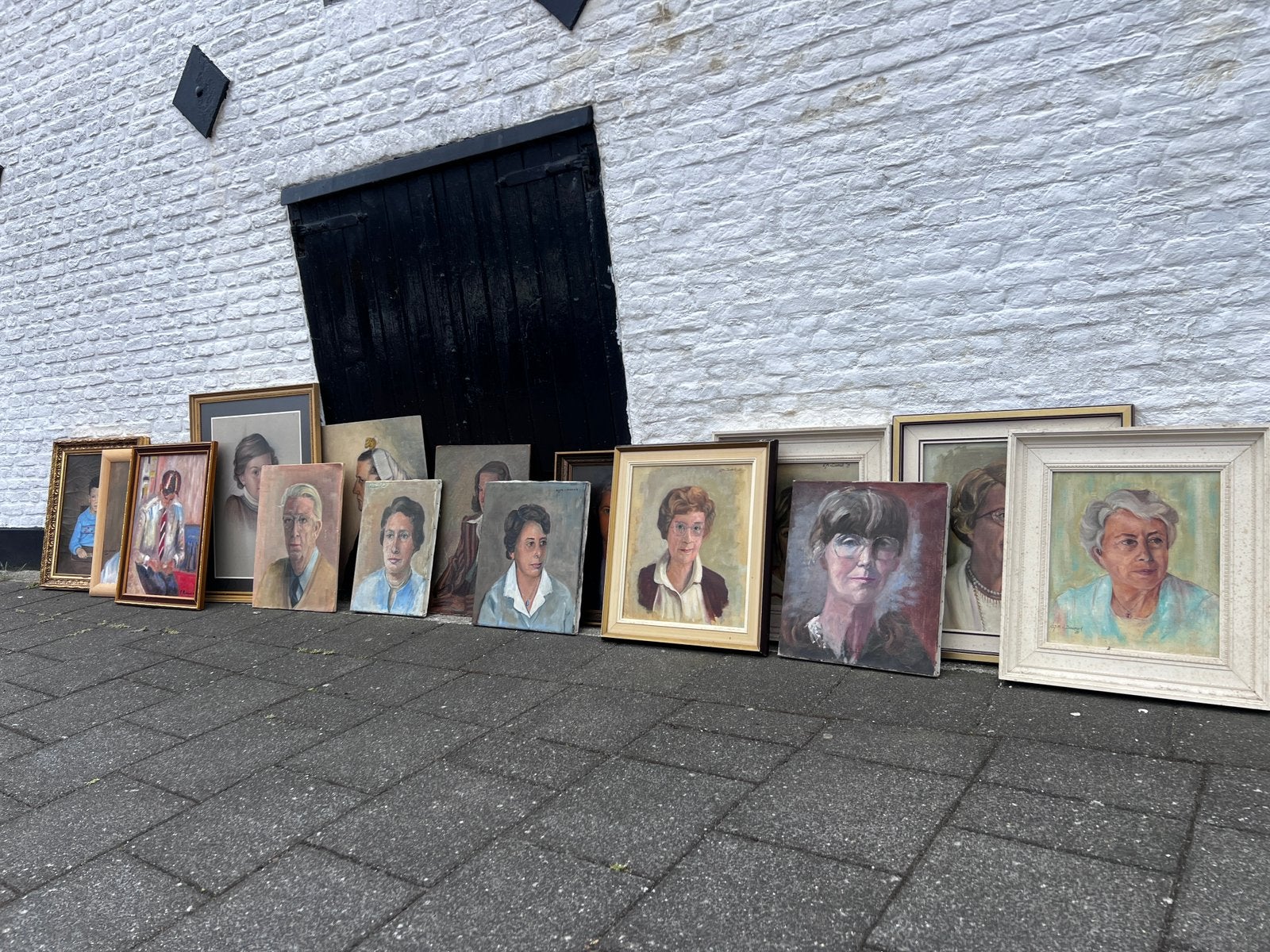 15 verschillende portretten leuk voor café of restaurant, Ophalen of Verzenden