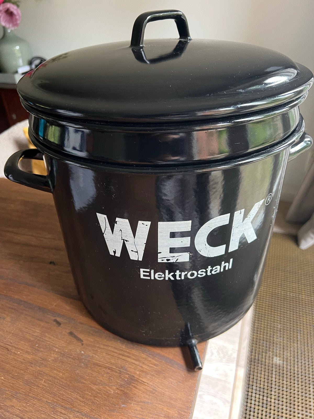 Weck Elektrostahl Stoomontsapper voor Fruitsap, Ophalen, Zwart, Metaal, Overige merken
