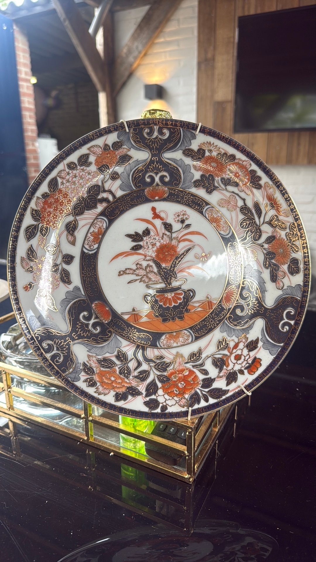 Saji Imari porseleinen bord – Made in Japan – Fine China, Ophalen of Verzenden