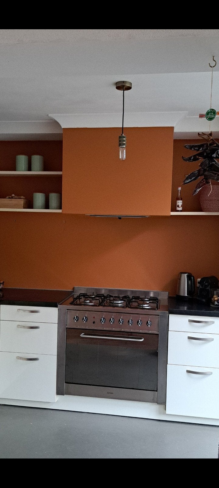 Indesit Vrijstaand gasfornuis met oven - 5 pitten, Witgoed en Apparatuur, Ophalen, Gebruikt, Hete lucht, 60 cm of meer