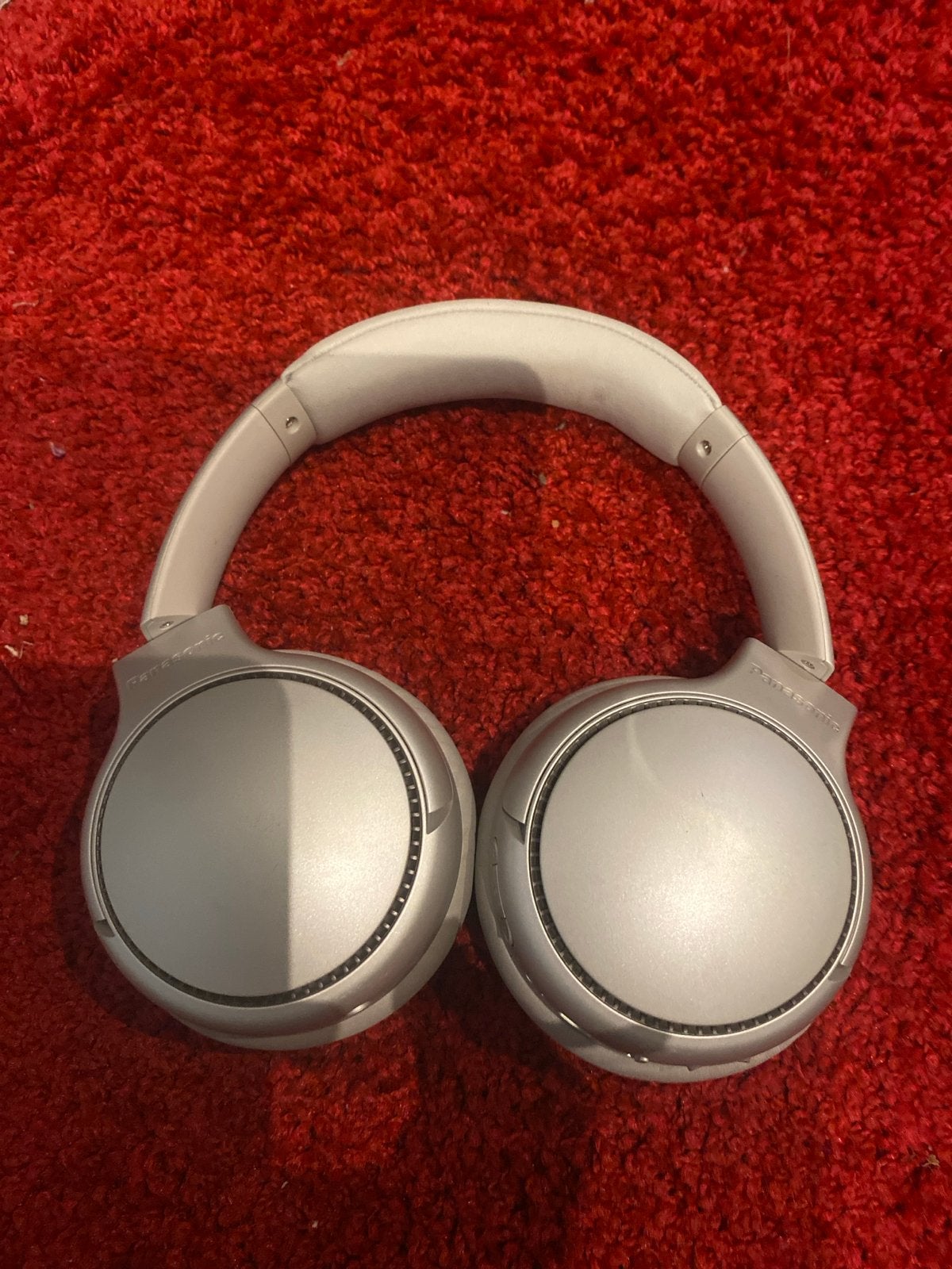Panasonic Hoofdtelefoon - Zilver/Grijs - Over-ear, Audio, Tv en Foto, Koptelefoons, Overige merken, Gebruikt, Zilver, Ophalen of Verzenden